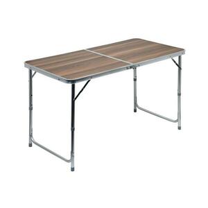 Összecsukható kempingasztal barna/króm 13487 kép