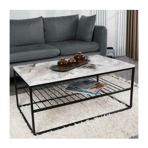 Kávésasztal ASUDE 43x95 cm fekete/fehér 854KLN4306 kép