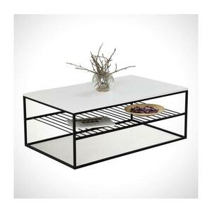 Kávésasztal ETNA 43x95 cm fehér/fekete 801CMY2836 kép