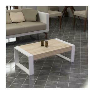 RETRO dohányzóasztal 40x90 cm fehér/beige 550ARN1704 kép