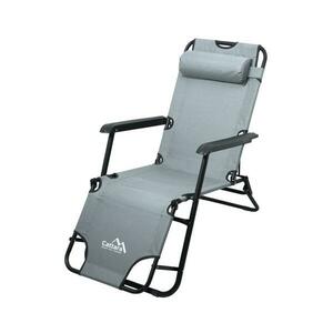 Összecsukható állítható szék szürke/fekete 13514 kép