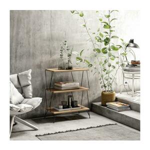 LAZANDOS dohányzóasztal 75x48 cm barna/fekete 854KLN4320 kép