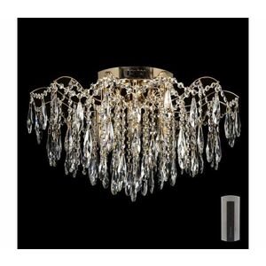 LED kristály mennyezeti lámpa 6xE27/60W + 6xLED/3W, 230V W kép