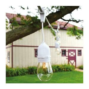 Kültéri fénylánc 15xE27/0, 5W/230V 15 m IP44 fehér EKO7066 kép