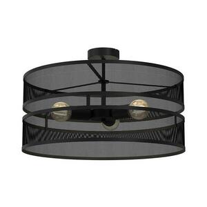 Felületre szerelhető csillár GLUM 3xE27/60W/230V fekete 3152 kép