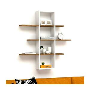 Fali polc ARDO 101x96 cm fehér/barna 835PUQ1641 kép