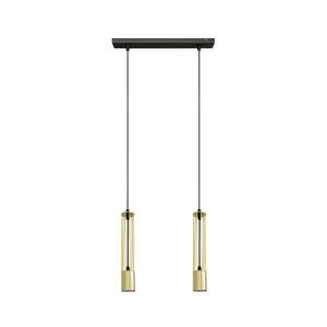 LED Csillár zsinóron BARS 2xGU10/4, 8W/230V arany/fekete W kép