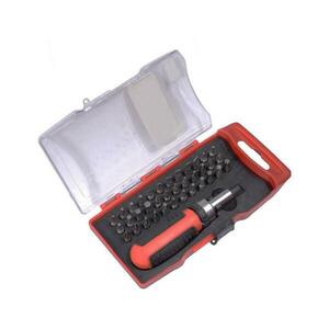 Bitkészlet racsnis csavarhúzóval 37 db 09506 kép