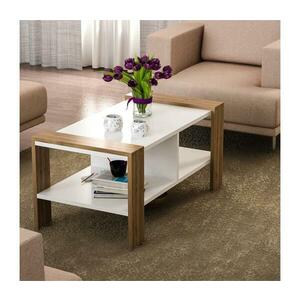 ERICA dohányzóasztal 42x90 cm fehér/barna 756FRN2811 kép