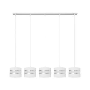 Csillár zsinóron HELEN 5xE27/15W/230V fehér W kép