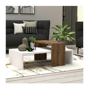 GLOW konferencia asztal 32x80 cm fehér/barna 835PUQ2817 kép