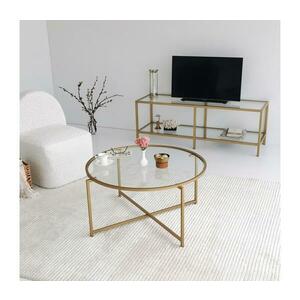 Kávésasztal GOLD SUN 40x83 cm arany 552NOS2230 kép