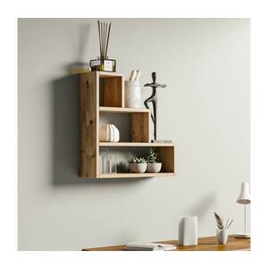 Fali polc PIRAMIT 62x62 cm barna 854KLN1714 kép