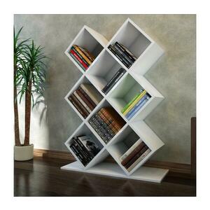 Könyvespolc KUMSAL 129x90 cm fehér 788DEC3605 kép