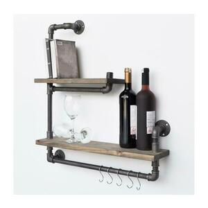 Fali polc BORURAF 58x60 cm fenyő 792EVL1711 kép