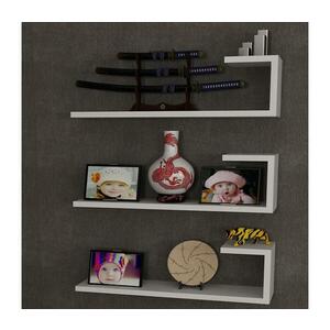 KÉSZLET 3x Fali polc EMILY 18x60 cm fehér 756FRN1604 kép