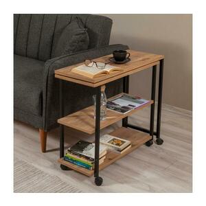 MELIN dohányzóasztal 63x70 cm barna/fekete 863SPH2828 kép