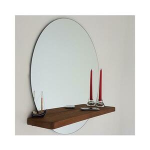 Fali tükör polccal SUNSET 70x70 cm fenyő 552NOS2139 kép