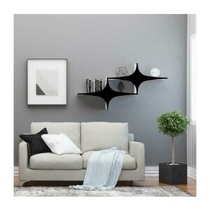 Fali polc SUSEN 69x135 cm fehér/fekete 775DCM1832 kép