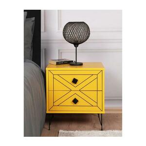 Éjjeliszekrény LUNA 55x50 cm sárga 854KLN3314 kép