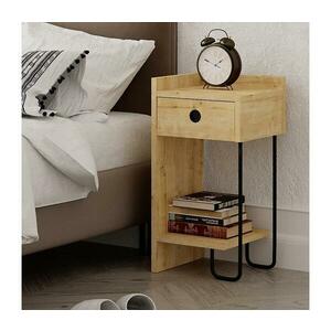 Éjjeli szekrényke CACTUS 60x29, 5 cm bézs/fekete 855DTE3518 kép