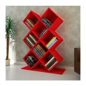 Könyvespolc KUMSAL 129x90 cm piros 788DEC3606 kép