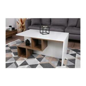 DILAY konferencia asztal 52x100 cm barna/fehér 550ARN1711 kép