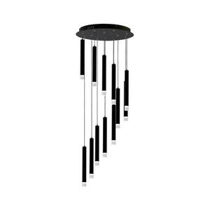 LED Csillár zsinóron CARBON 12xLED/12W/230V ML6161 kép