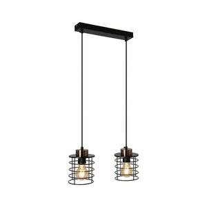 Csillár zsinóron GLOB 2xE27/40W/230V fekete 32 kép