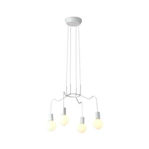 Csillár zsinóron BASSO 4xE27/40W/230V fehér 34 kép