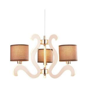 LED Csillár zsinóron AMBROSIA 3xE14/40W/230V + LED/18, 4W réz 33 kép