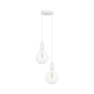 Csillár zsinóron MIROS 2xE27/60W/230V kerek fehér 0264 kép
