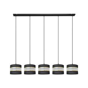 Csillár zsinóron HELEN 5xE27/15W/230V fekete/arany W kép