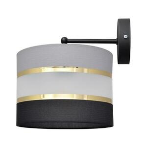 Fali lámpa HELEN 1xE27/15W/230V fekete/szürke/arany KK kép