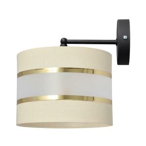 Fali lámpa HELEN 1xE27/15W/230V krém/fekete/arany KK kép