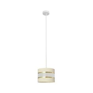 Csillár zsinóron HELEN 1xE27/15W/230V á. 20 cm krém/arany W kép