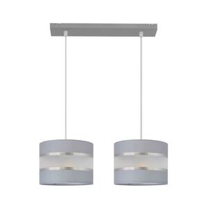 Csillár zsinóron HELEN 2xE27/15W/230V szürke/ezüst W kép