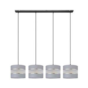 Csillár zsinóron HELEN 4xE27/15W/230V szürke/fekete W kép