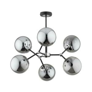 Csillár rúdon FOTON 6xE14/40W/230V fekete/szürke 63122 kép