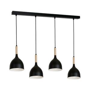 Csillár zsinóron NOAK WOOD 4xE27/60W/230V 1876 kép