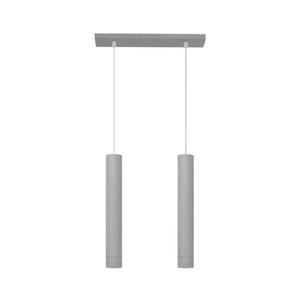 LED Csillár zsinóron TUBA 2xGU10/4, 8W/230V szürke W kép