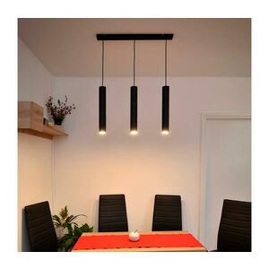 LED Csillár zsinóron TUBA 3xGU10/4, 8W/230V fekete W kép