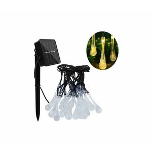 LED napelemes fényfüzér alkonykapcsolóval 20xLED/0, 72W/1, 2V 600 mAh 4, 7m IP44 SOLAR TEARS kép