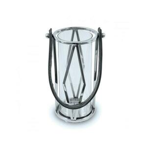 HowHomely Lámpás FRAGIL 26 cm króm/fekete HH kép