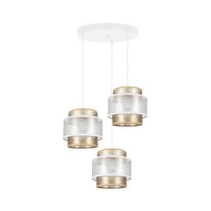 Csillár zsinóron GABI 3xE27/60W/230V arany/fehér á. 45 cm 0841 kép