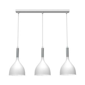 Csillár zsinóron NOAK 3xE27/15W/230V fehér/króm 3900 kép