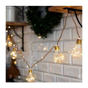 Brilagi LED dekorációs lánc 10 LED, 1, 8 m, meleg fehér, 3xAA 1V242 kép