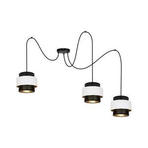Csillár zsinóron NESS 3xE27/60W/230V pók fekete/fehér 0977 kép