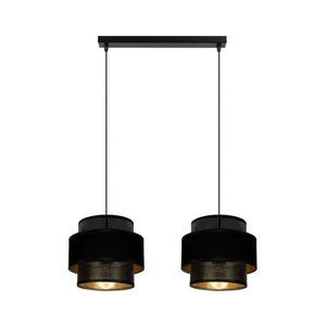 Csillár zsinóron NESS 2xE27/60W/230V fekete 0982 kép