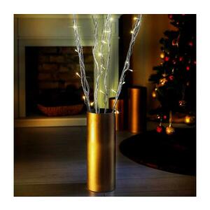 LED Karácsonyi dekoráció 40xLED/3xAA ezüst 5004231 kép